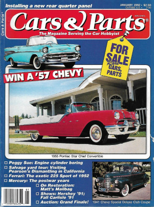 CARS & PARTS 1992 JAN - '52 STAR CHIEF CONV, PEGGY SUE, '52 FERRARI 225 SPORT 